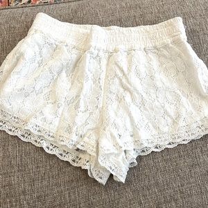 Talula White Lace Shorts
